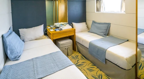 Cat A - Upper deck - Double bed or twin beds