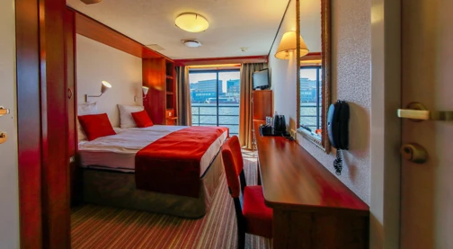 Cabine double sur le pont promenade