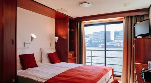 Cabine double sur le pont promenade