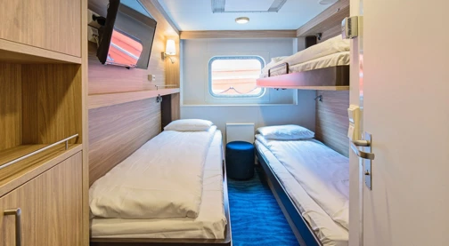 Cabine extérieure pour trois voyageurs - Pont supérieur