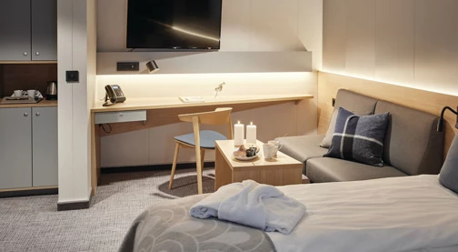 Cabina Superior accessibile con vista mare