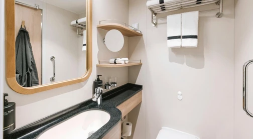 Cabina esterna con balcone - Ponte superiore