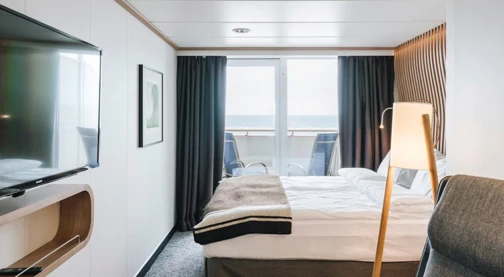 Cabina esterna con balcone - Ponte superiore