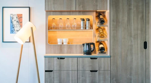 Cabina esterna accessibile con sedia a rotelle