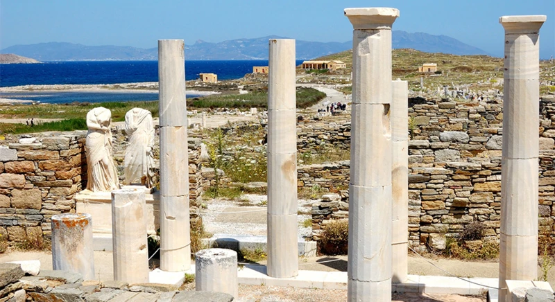 Visiter le site archéologique de Délos