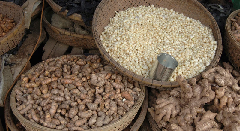 Visite du marché de Dong Ba