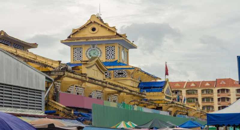 Visite du marché de Cholon