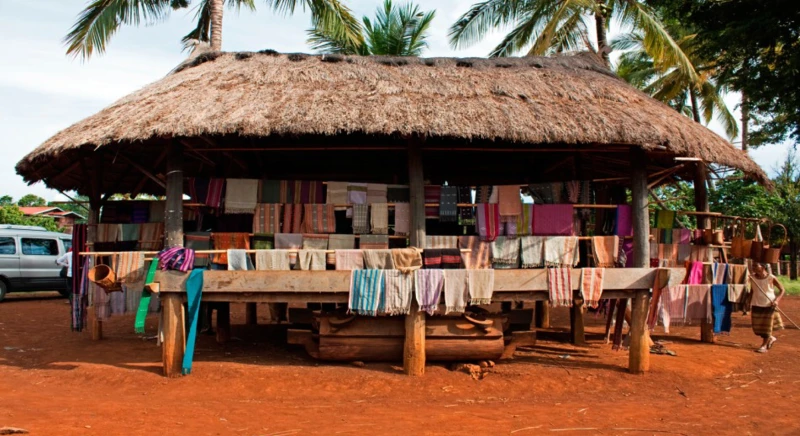 Visite d'un village de tisserands
