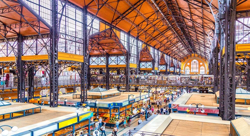 Visite des halles de Budapest