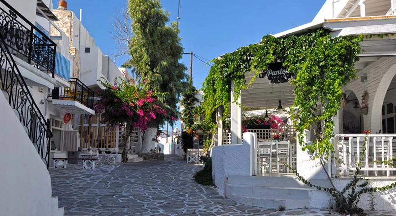 Visite de la Chora et du port de pêche à Antiparos
