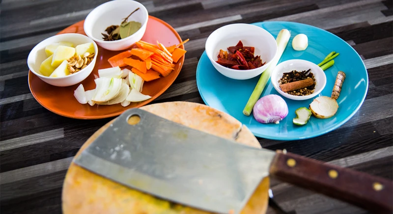 Cours de cuisine avec un chef local