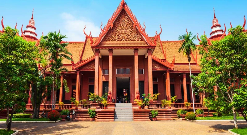 Visite du musée national de Phnom Penh