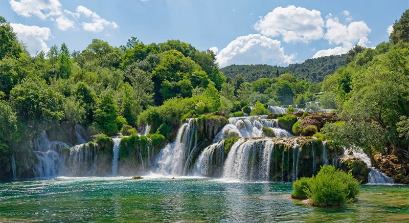 Visite de Siebenik et des chutes de Krka