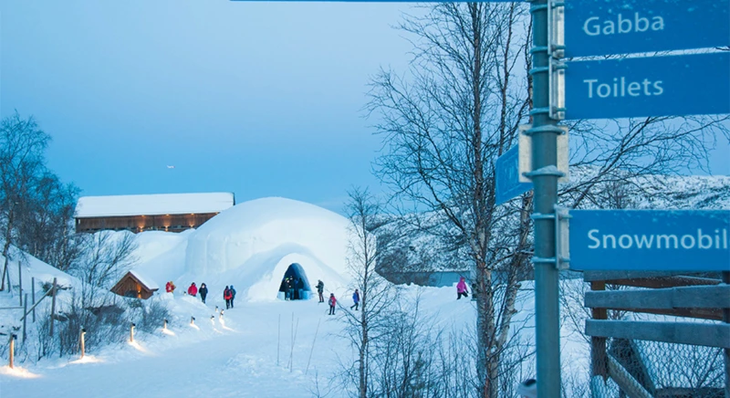 Visite de l'hôtel de neige à Kirkenes