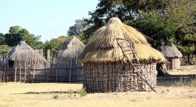 Visite d'un village africain local