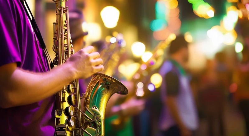 Exklusive Jazz-Straßenaufführung