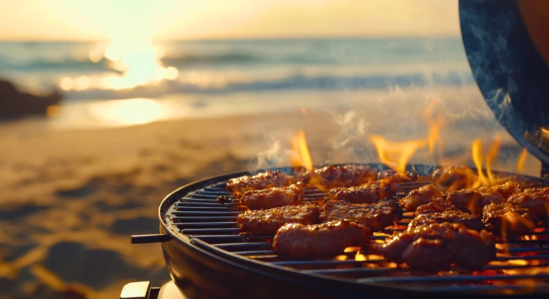 Barbecue on the Bloody Bay beach
