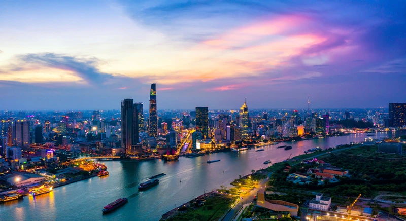 Panoramique de Ho Chi Minh-Ville