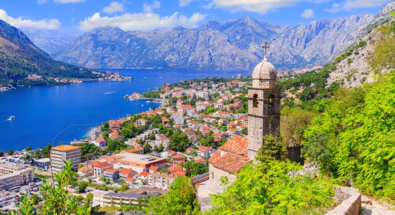 Superbe point de vue sur les Bouches de Kotor