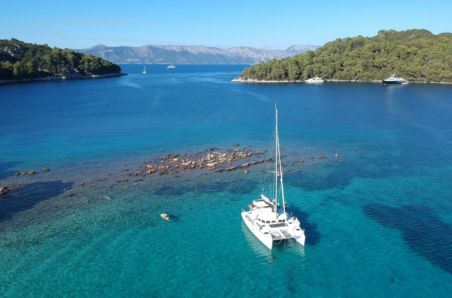 Croisière magique entre baies paradisiaques, mer cristalline, tortues et dauphins