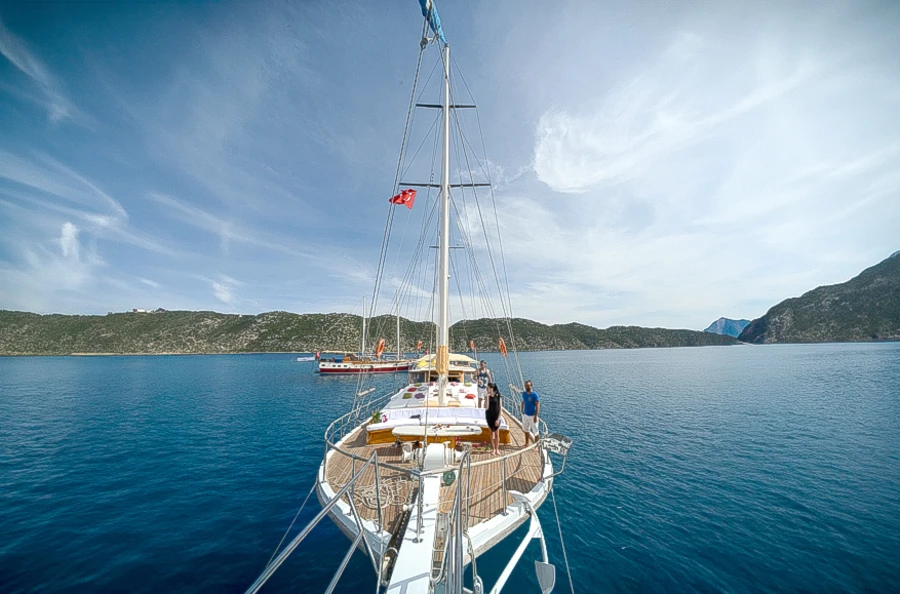 Circuit de quatre jours à bord d'une belle goélette turque, au départ de Fethiye, porte d’entrée de la Lycie