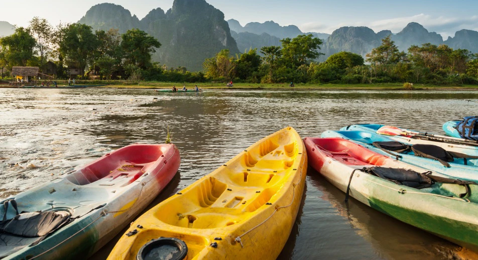 Kayaking on the Nam Ou River