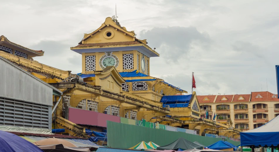 Visite du marché de Cholon