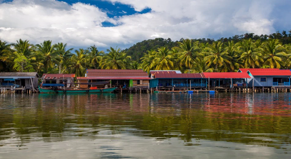 Visite d'un village sur les bords du lac Tonle Sap
