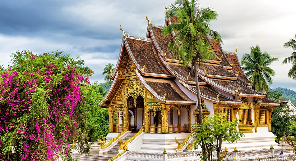 Promenade en ville et visite du temple Wat Xieng Thong