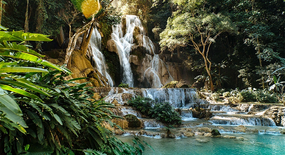 Visite des chutes de Kuang Si