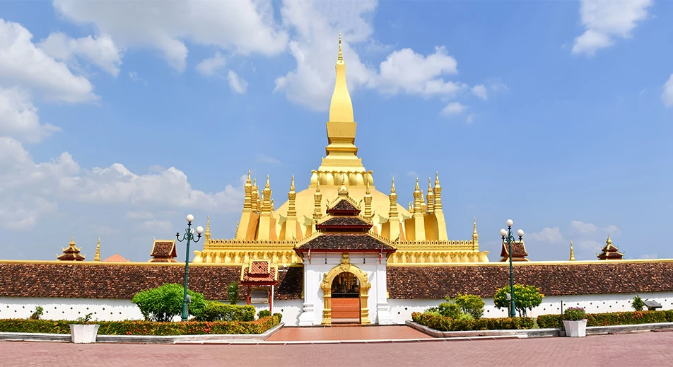 Visite du stupa Pha That Luang