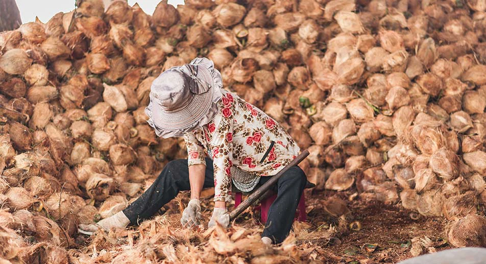 Visite d'un fabricant local de bonbons à la noix de coco en "xe lam"