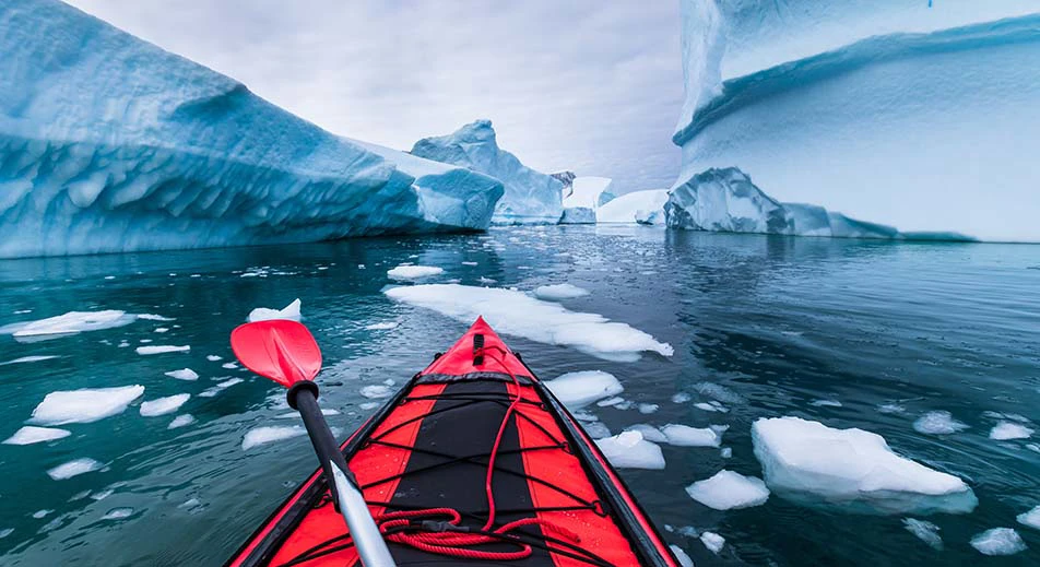 Kayak en mer