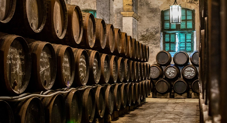 Dégustation au port de Santa Maria (Cave Osborne)