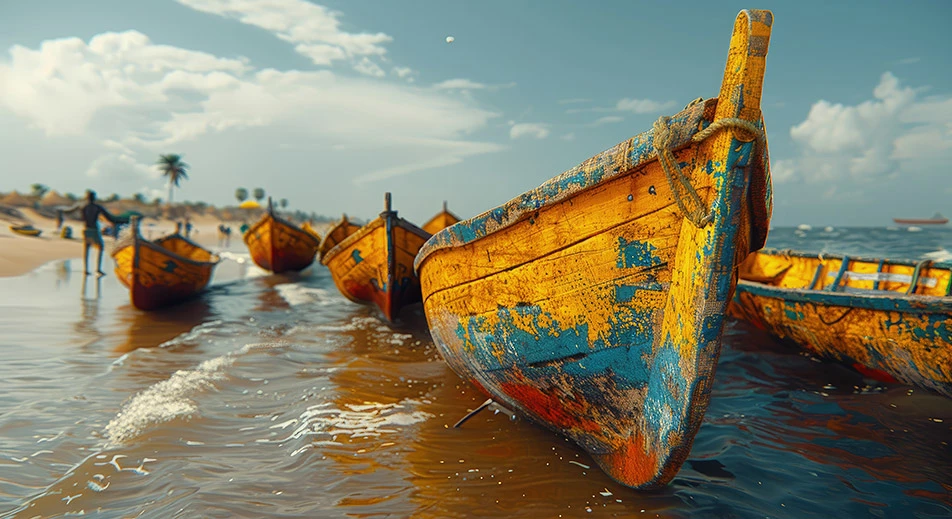 Excursion en pirogue dans Djoudj