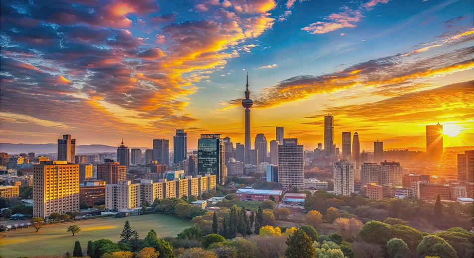 Tour panoramique de la ville de Johannesburg