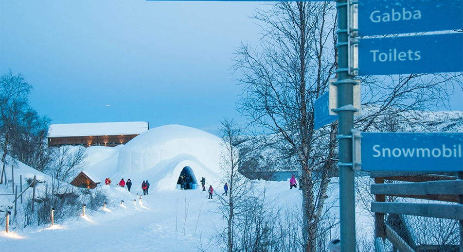 Visite de l'hôtel de neige à Kirkenes