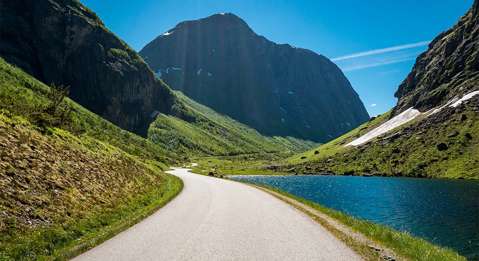 Vélo électrique à Norangsdalen, Urke