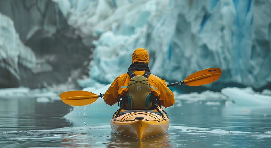 Kayak de mer dans les fjords du passage intérieur