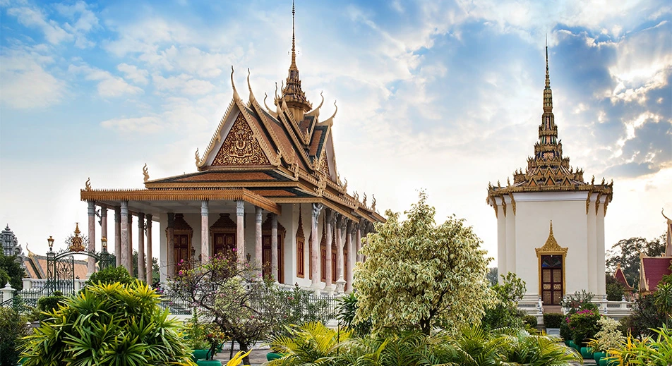 Visite du pagoda de Phnom Penh