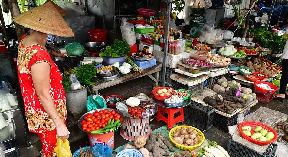 Visite du marché local de Sa Dec