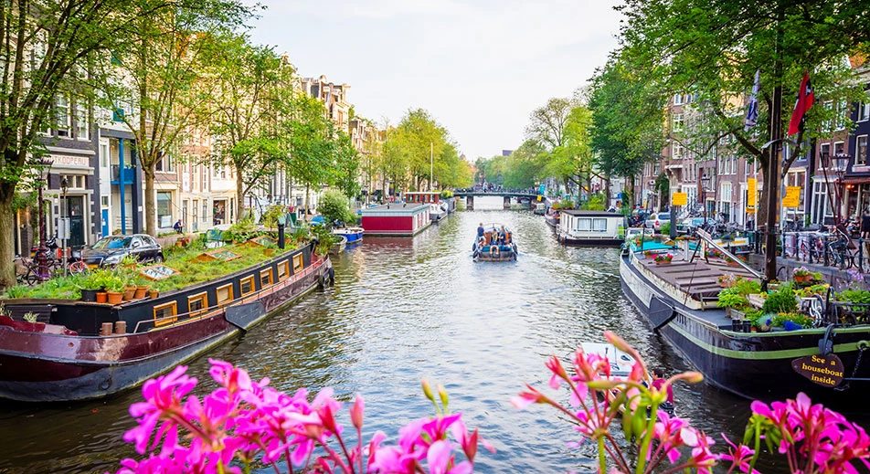 Visite en bateau sur les canaux d'Amsterdam