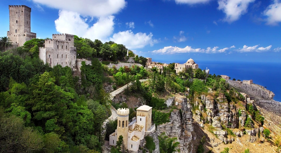 Trapani et le village médiéval d’Erice