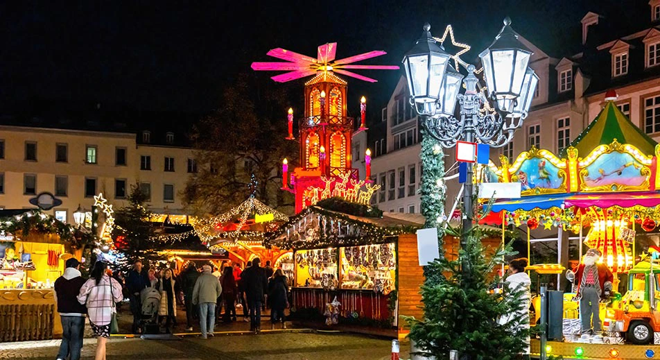 Promenade en soirée à Coblence
