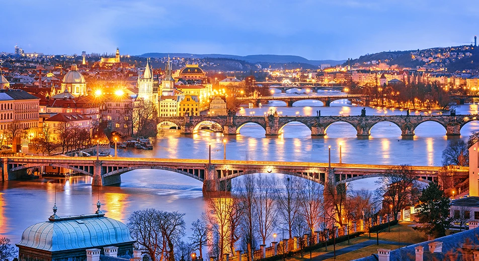 Prague by night