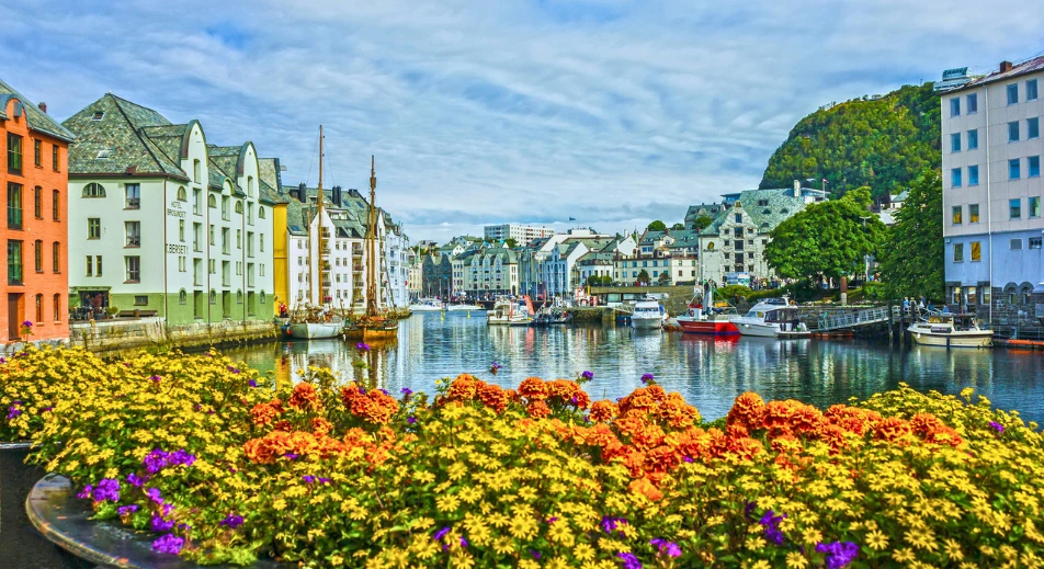 Visite de la ville d'Alesund