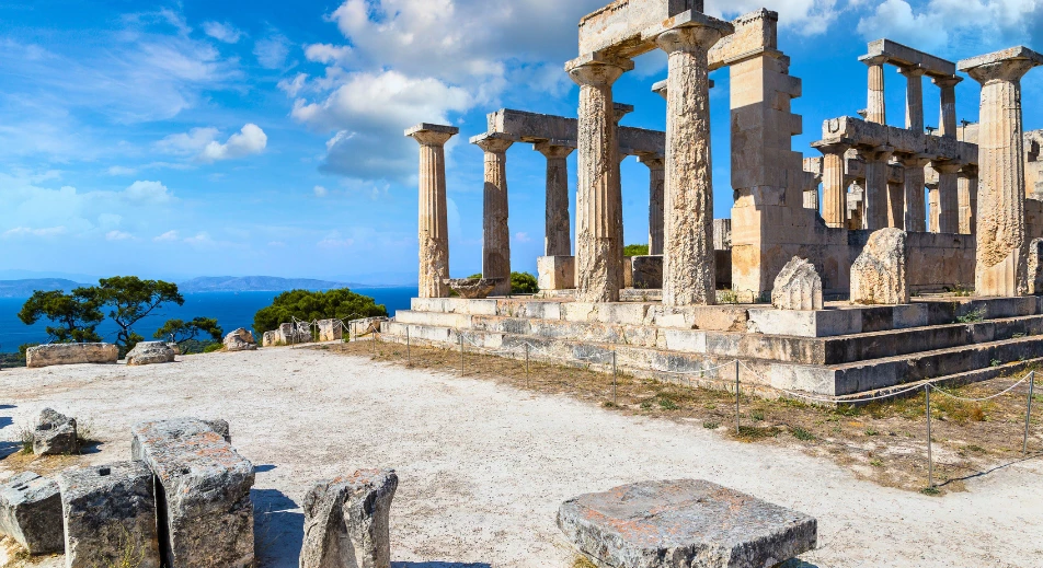 Visite du temple d'Aphaia