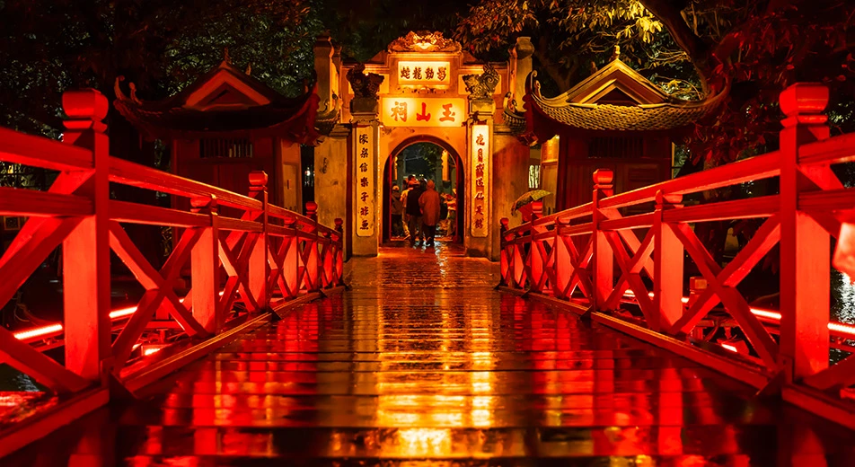 Visite du temple Ngoc Son